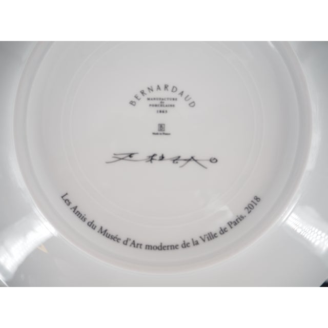 Contemporary Zao Wou-Ki, Marine Life: Circle of Fish, Silkscreen on Porcelain For Sale - Image 3 of 8