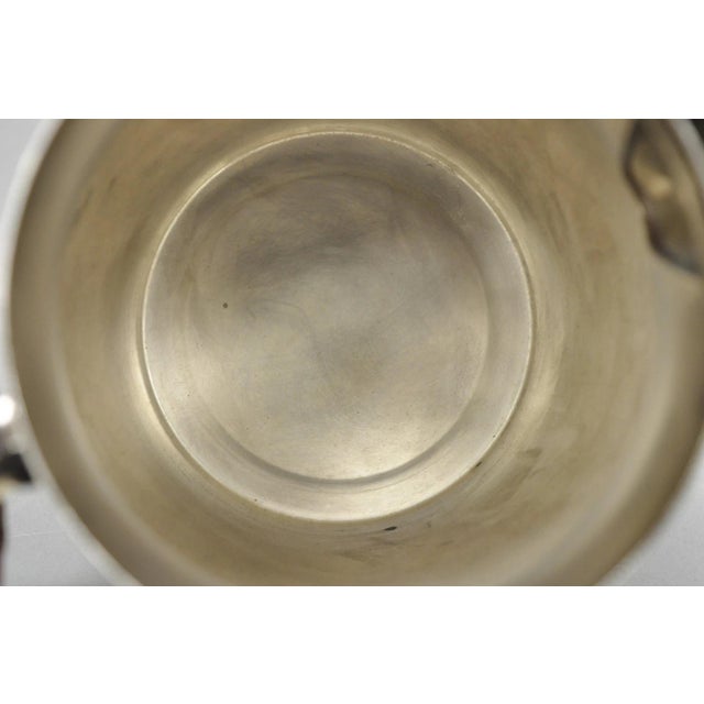 Vintage Bristol Silverplate by Poole B54 Silver Plated Bulbous Water Pitcher For Sale In Philadelphia - Image 6 of 9