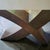 1970s 1970s Postmodern Interlocking Burl Wood X-Base Entry Table or Expandable Dining Base For Sale - Image 5 of 7
