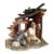 Vintage Italian Capodimonte Porcelain Figurine of an Old Man in a Ruined Shelter by Cedraschi For Sale
