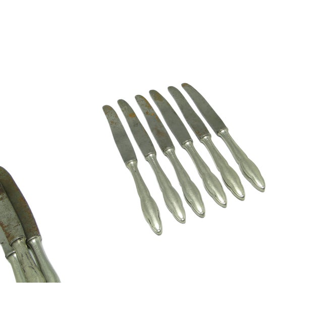 Art Deco Knives, Poland, 1930s, Set of 6 For Sale - Image 4 of 9