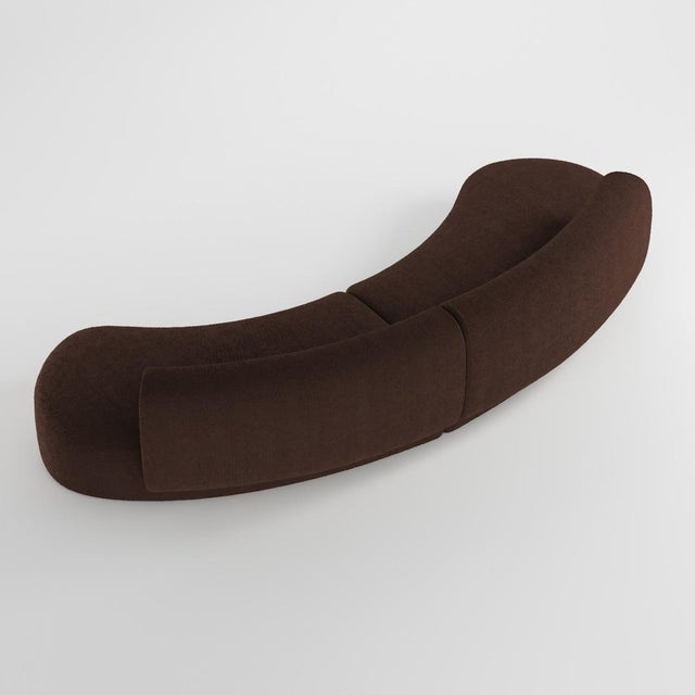 Not Yet Made - Made To Order Hug Modular Sofa in Boucle Brown by Ferrianisbolgi, Set of 2 For Sale - Image 5 of 6