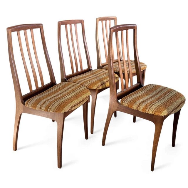 Mid-Century High Back Teak Dining Chairs from Nathan, 1970s, Set of 4 For Sale - Image 9 of 9