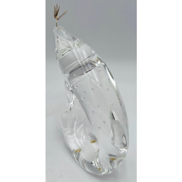 Steuben Glass Steuben Glass & 18K Gold “Trout & Fly” by James Houston, Introduced 1966 For Sale - Image 4 of 18