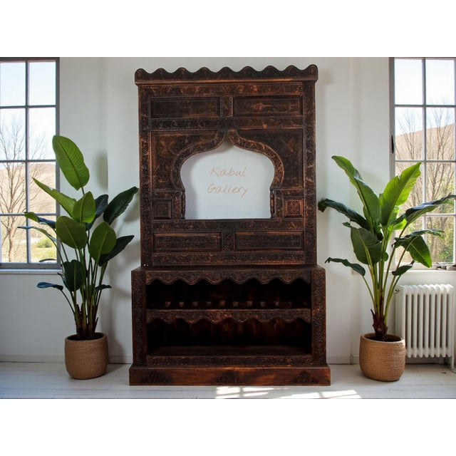 Vintage Hand Carved Wooden Hall Console Tables, 1990s For Sale - Image 3 of 18