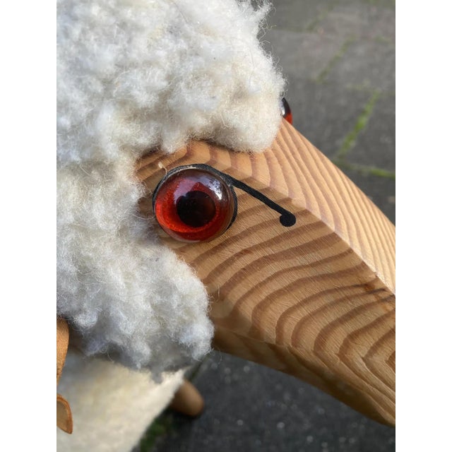 White Wool Sheep by Hanns Peter Krafft, 1970s For Sale - Image 4 of 13