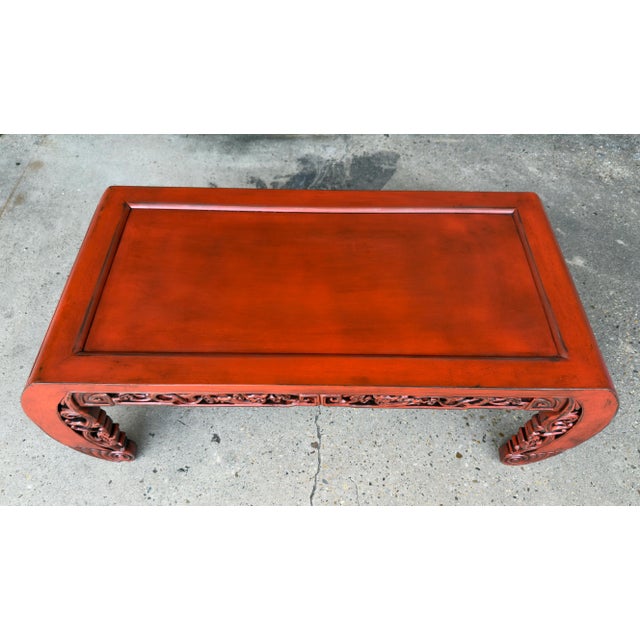 Mid-20th Century Chinoiserie Kang Table - Newly Painted For Sale - Image 10 of 11
