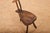 Brown Wooden 3-Legged Stool with Backrest For Sale - Image 8 of 11