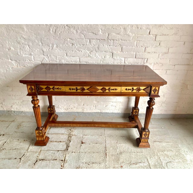 Neo-Renaissance Italian Desk, 1930s For Sale - Image 6 of 18