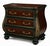 Late 20th Century Vintage Bombay Bombe Chest in Emerald City Mahogany Finish With Gold Gilded Accents For Sale - Image 5 of 6