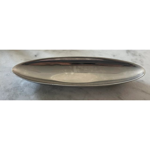 Vintage Dansk Aluminum Oval Bowl For Sale In Austin - Image 6 of 9