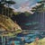 Textile "Boys at the River" Framed in a Black Floater Frame For Sale - Image 7 of 7