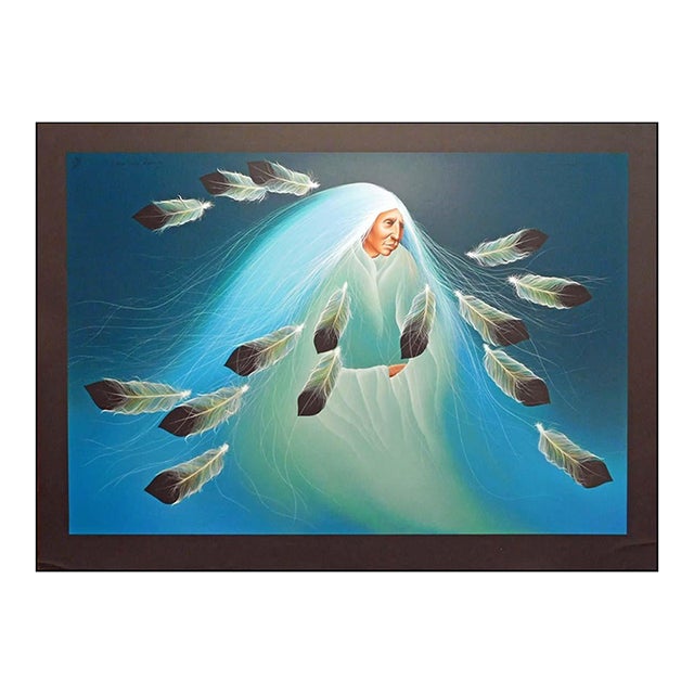 Frank Howell "A Blue Sea Rising" 1994 Original Serigraph Hand Signed For Sale