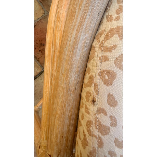 Vintage McGuire Cathedral Cerused Rattan Dining Chairs – Set of 4 For Sale - Image 11 of 14