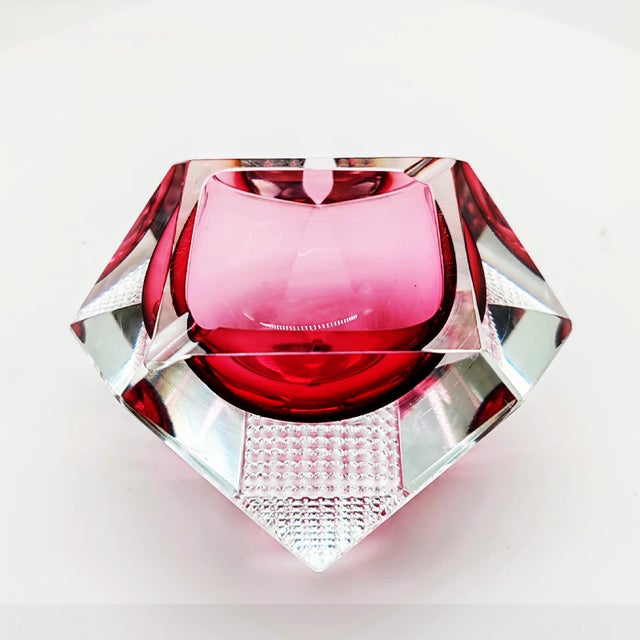 1960s Pink Ashtray in Murano Glass by Flavio Poli for Seguso, 1960s For Sale - Image 5 of 10