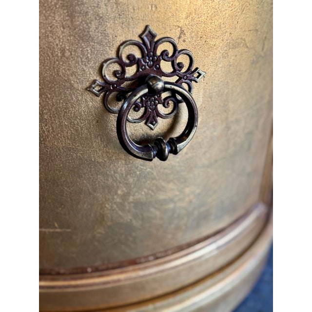 1970s Weiman Furniture Company Circular Tower Curio Cabinet Vitrine For Sale - Image 9 of 11