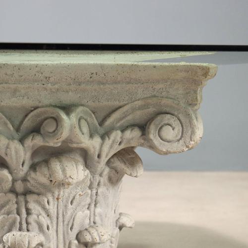 Small Antique Glass and Earthenware Table, Italy, 20th Century For Sale - Image 6 of 11