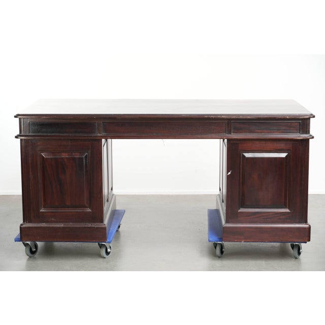 Antique Wooden Desk in Wood, 1900s For Sale - Image 6 of 16