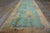 1920s Chinese Art Deco Carpet ( 4'5'' x 11'9'' - 135 x 358 ) Antique Chinese – Art Deco Hallway Runner Wool Green Rug,...