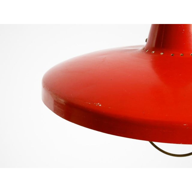 Mid-Century Modern Italian Red Aluminum Pendant Lamp, 1950 For Sale - Image 18 of 18