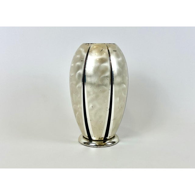 Art Deco Silver-Plated Ikora Vase from WMF, 1950s For Sale - Image 4 of 8