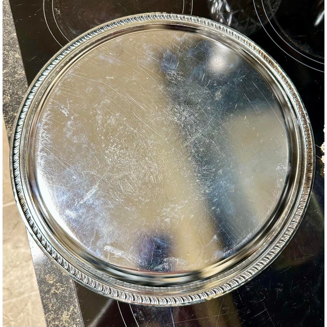 Mid 19th Century Edinburgh Crystal Ships Decanter With 6 Glasses and Silver Tray For Sale - Image 9 of 12