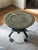 Moroccan Brass Table on Black Iron Stand For Sale In Saint Louis - Image 6 of 9