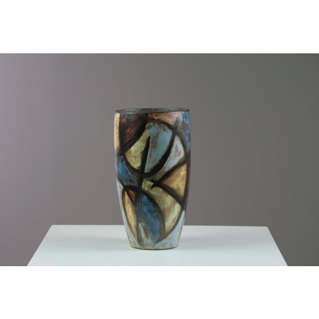Large Ceramic Vase by Alexandre Kostanda for Vallauris, France, 1950s For Sale - Image 10 of 10