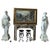 Italian Artist, Large Greek Mythological Sculptures of Faun and Cornucopia, 1980, Marble, Set of 2 For Sale - Image 6 of 6