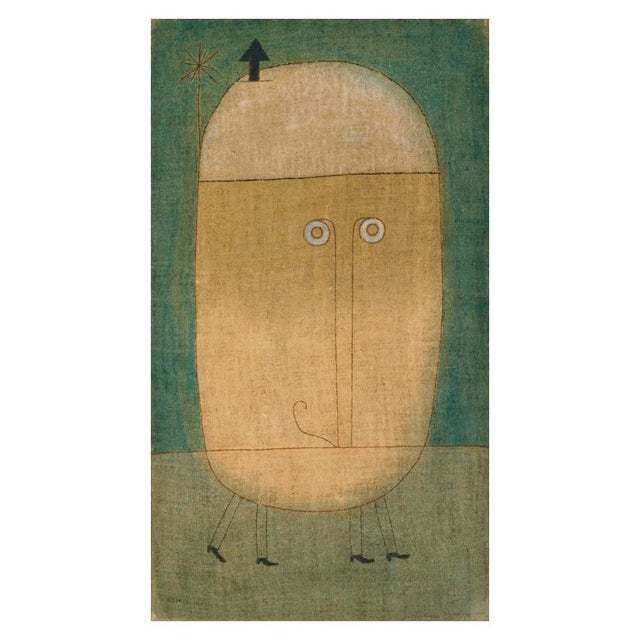 Mask of Fear Museum of Modern Art, New York 1932. Oil on burlap. 100x57cm by Paul Klee. A. Burkatovski/Fine Art...
