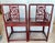 Wood Antique Qing Dynasty Chinoiserie Fretwork Bamboo Rose Chairs a-Pair For Sale - Image 7 of 17