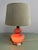 Mid-Century Belgian Purple Opaline Glass Table Lamp with Vintage Velvet Shade from De Rupel, Belgium 1960s For Sale - Image 4 of 12