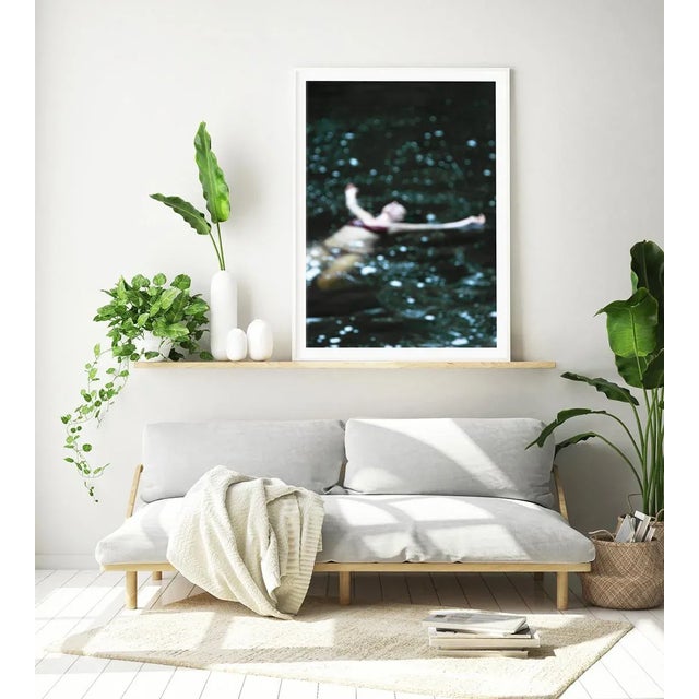 Figurative Female Figurative Art Print, Impressionist Woman Swimming Photography Print, Large 30 X 40" Wall Art, "Nightswimming" For Sale - Image 3 of 8