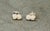 1 Carat, Cluster Stud Earrings 14 Karat White Gold Post Back, Great Value For Sale - Image 14 of 18