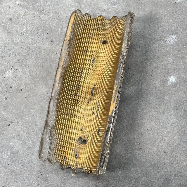 Glass and Brass Wall Lights by Carl Fagerlund for Orrefors, 1970s, Set of 2 For Sale - Image 16 of 18