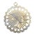 1960s 925 Sterling Silver Nefertiti Pendant Made in Italy For Sale