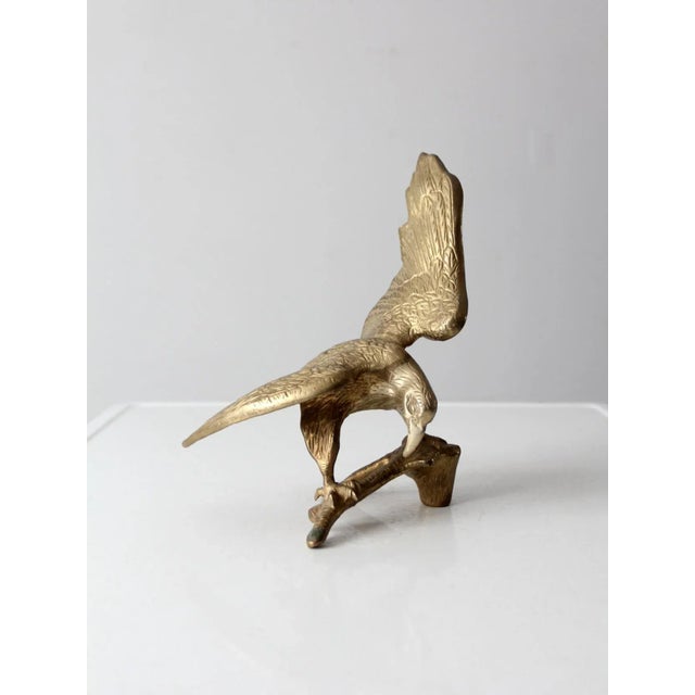 Vintage Brass Eagle Sculpture For Sale - Image 13 of 13