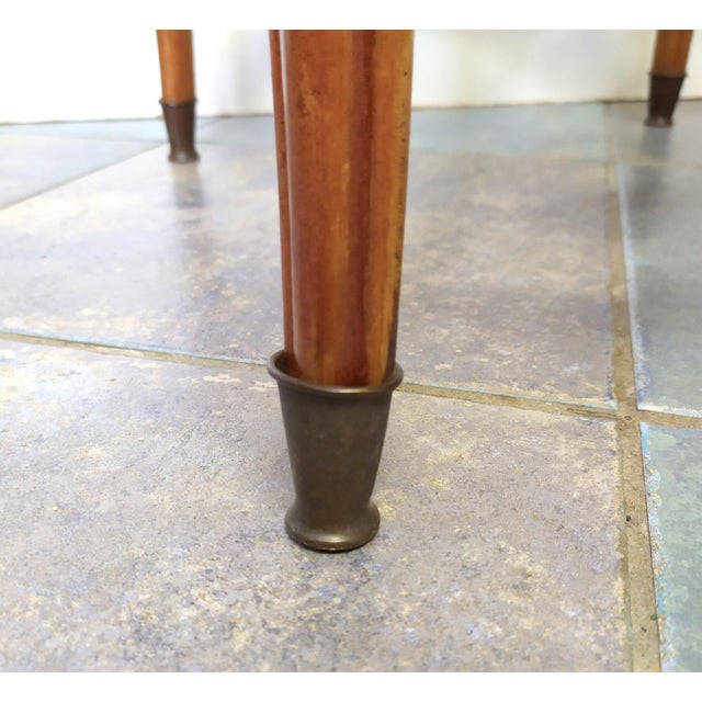 Wood Round Coffe Table by Paolo Buffa,1950 For Sale - Image 7 of 8