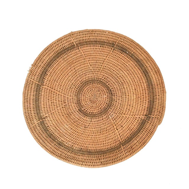 Early 20th Century Makenge Flat Wedding Basket 16 Inch Zambia For Sale In Denver - Image 6 of 7