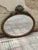1940s Large Vintage Oval Wall Mirror, 1940 For Sale - Image 5 of 5