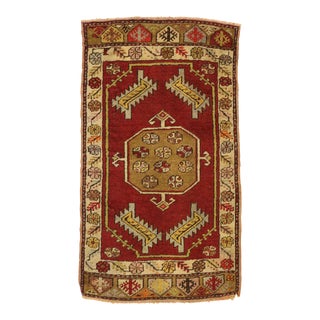 Vintage Turkish Yastik Rug - 01'07 X 02'10 For Sale