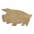 Vintage Handmade Pig Cutting Board/Bread Board For Sale