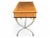 Wood Refined Neoclassical French Empire Desk With Leather Top and Sculptural X Base For Sale - Image 7 of 18