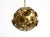 Hollywood Regency Regency Floral Spherical Metal Ceiling Lamp, 1970s For Sale - Image 3 of 18