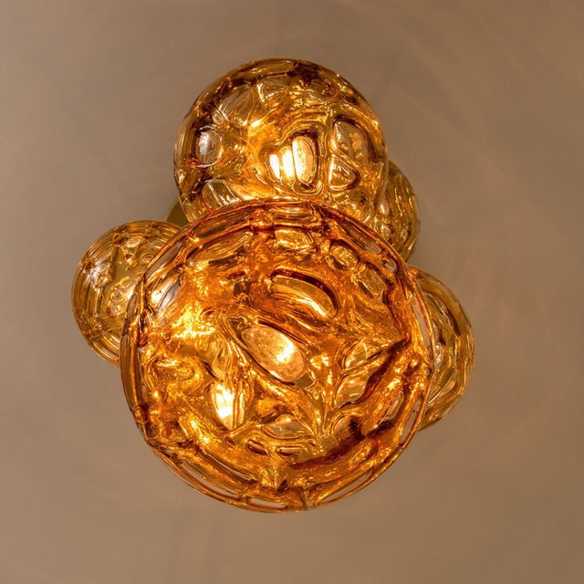 Cascade Fixture with Six Yellow Murano Glass Globes, 1960s For Sale - Image 13 of 18