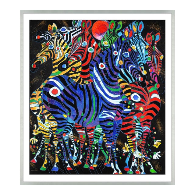 Late 20th Century Harmony - Hand Embellished, Jiang Tiefeng For Sale