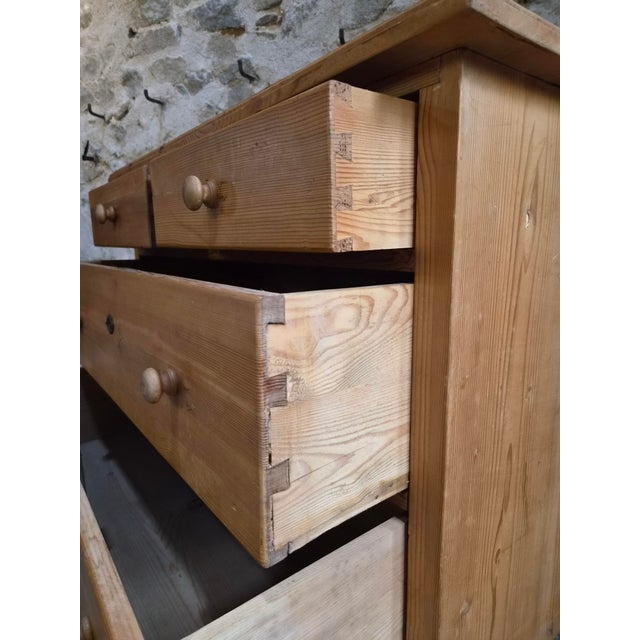 Antique Rustic Pine Chest of Drawers, 1890s For Sale - Image 5 of 18