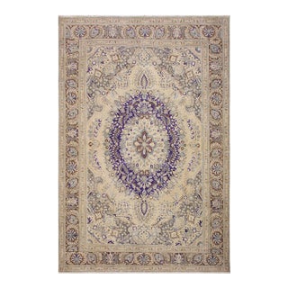 Boho Chic Vintage 1990's Tan/Brown Wool Rug - 8'0'' X 11'0'' For Sale