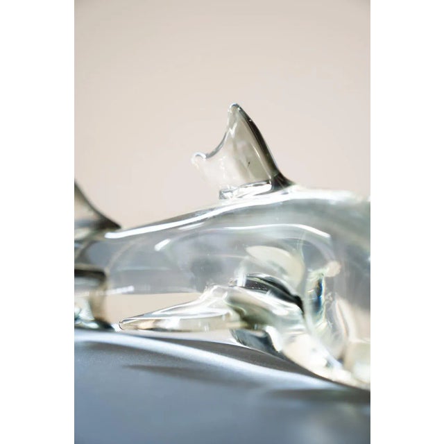 Pedestal Murano Glass Fish, 1980s For Sale - Image 8 of 10