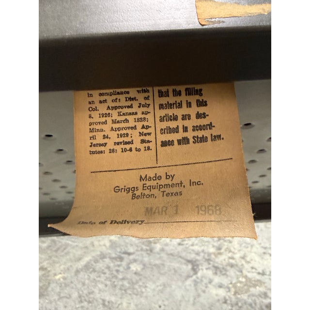 Griggs Equipment Tandem Bench, Circa 1968 For Sale - Image 11 of 12